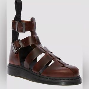 Dr MARTENS Geraldo Brown Sandals Gladiator Fisherman  Womens 8 Men 7 39